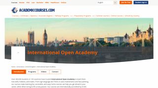 International Open Academy in United Kingdom - AcademicCourses