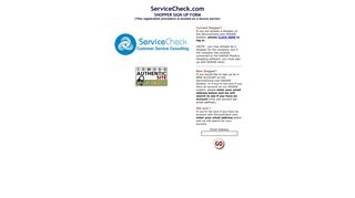 ServiceCheck.com - Shopper Sign Up