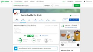 International Service Check Reviews | Glassdoor