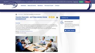 Travel Tracker Getting More from Membership - International SOS