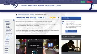 TravelTracker Incident Support - International SOS