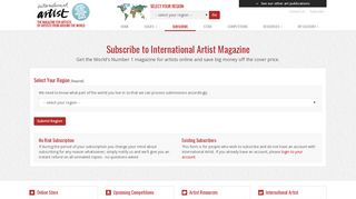 International Artist Magazine - Subscribe