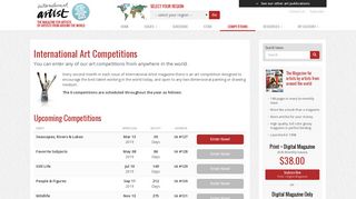 International Artist Magazine - Competitions