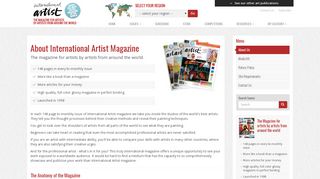 International Artist Magazine - About Us