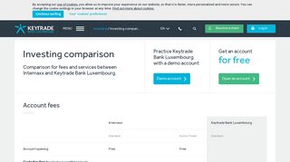 Keytrade Bank Luxembourg | Investing comparison