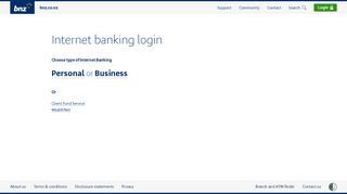 Internet Banking Login - BNZ