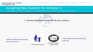 Semester 2 Enrollment – Apply Here | Internet Academy – K-12 Online ...
