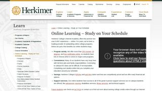 Online Learning | Internet Academy | Herkimer College Credit Online ...