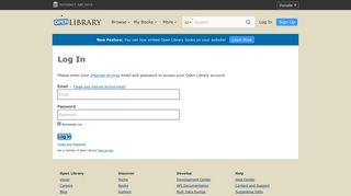 Log In | Open Library