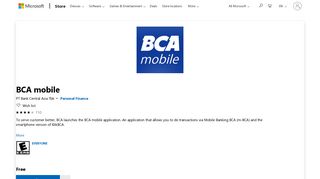 Get BCA mobile - Microsoft Store