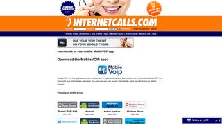 Internetcalls on your mobile: MobileVOIP App