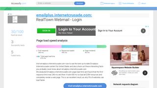 Access emailplus.internetcrusade.com. RealTown Webmail - Login