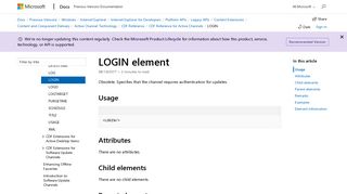 LOGIN element (Internet Explorer) | Microsoft Docs