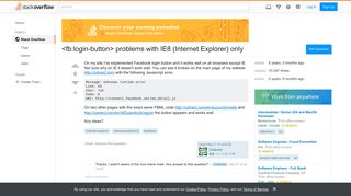 problems with IE8 (Internet Explorer) only ...