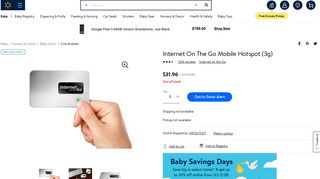 Internet On The Go Mobile Hotspot (3g) - Walmart.com