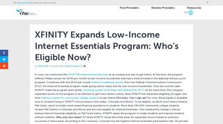 Which ISP Expands Low-Income Internet Essentials Program