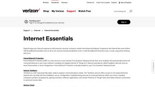 Internet Essentials | Verizon Internet Support