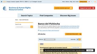 Banco del Pichincha | Business & Human Rights Resource Centre