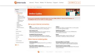 Internode :: Support :: Guides :: Internet Access