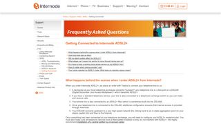 Internode :: Support :: FAQ :: ADSL :: Getting Connected