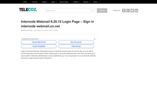 Internode Webmail 6.20.12 Login Page – Sign in internode webmail ...