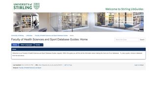 Internurse - Faculty of Health Sciences and Sport Database Guides ...
