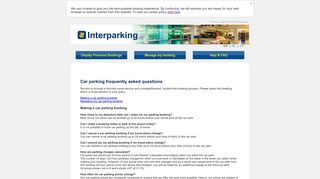 FAQ - Interparking