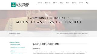Catholic Charities – Archdiocese of Louisville