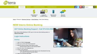 New Online Banking - Interra Credit Union