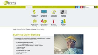 Interra Credit Union Online Banking for Business - Interra