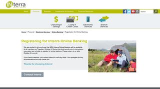 Registration for Online Banking - Interra Credit Union
