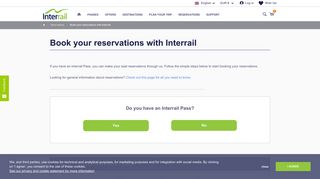 Interrail Reservation Service | Interrail.eu