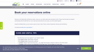 Book your reservations online | Interrail