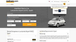 InterRent Rent a Car in Lanzarote Airport (ACE), Spain | Rentcars.com