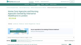 Interserve Healthcare in London - Homecare.co.uk