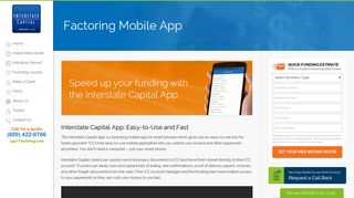 Factoring Mobile App - Interstate Capital