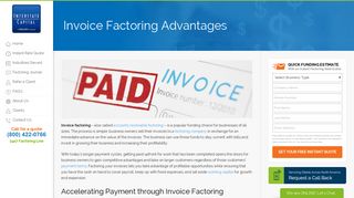 Invoice Factoring Advantages - Interstate Capital