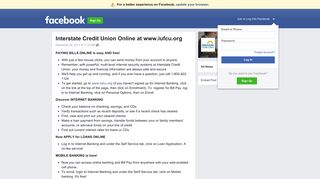 Interstate Credit Union Online at www.iufcu.org | Facebook