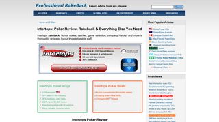 Intertops: Poker Review, Rakeback & Everything Else You Need