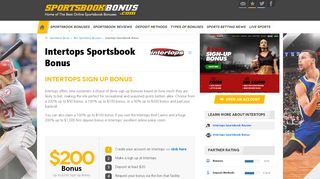 Intertops Sportsbook Bonuses, Promotions | Sign Up Bonus Code ...