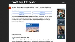 Interval International Visa Signature Login & Application Guide