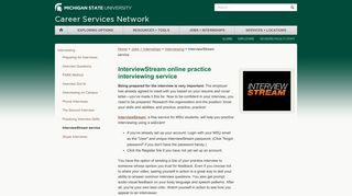 InterviewStream online practice interviewing service