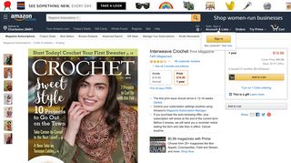 Interweave Crochet: Amazon.com: Magazines