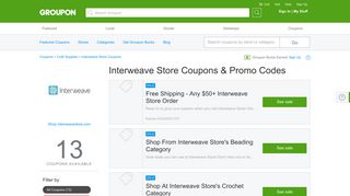 Interweave Store Coupons, Promo Codes & Deals 2019 - Groupon