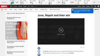 Serie A: Juventus, Napoli and Inter win - ESPN.com
