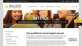 INTESOL - Online TESOL Courses for Teaching ESL Abroad