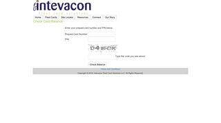 Check Card Balance - Intevacon