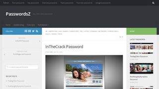 InTheCrack Password | PasswordsZ