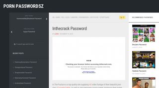 Inthecrack Password – Porn PasswordsZ