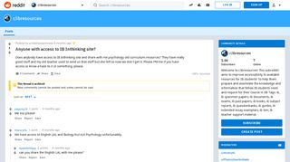 Anyone with access to IB Inthinking site? : ibresources - Reddit